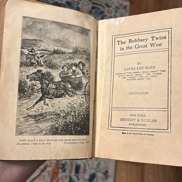 1920s book The Bobbsey Twins in the Great West - Picture 6 of 8